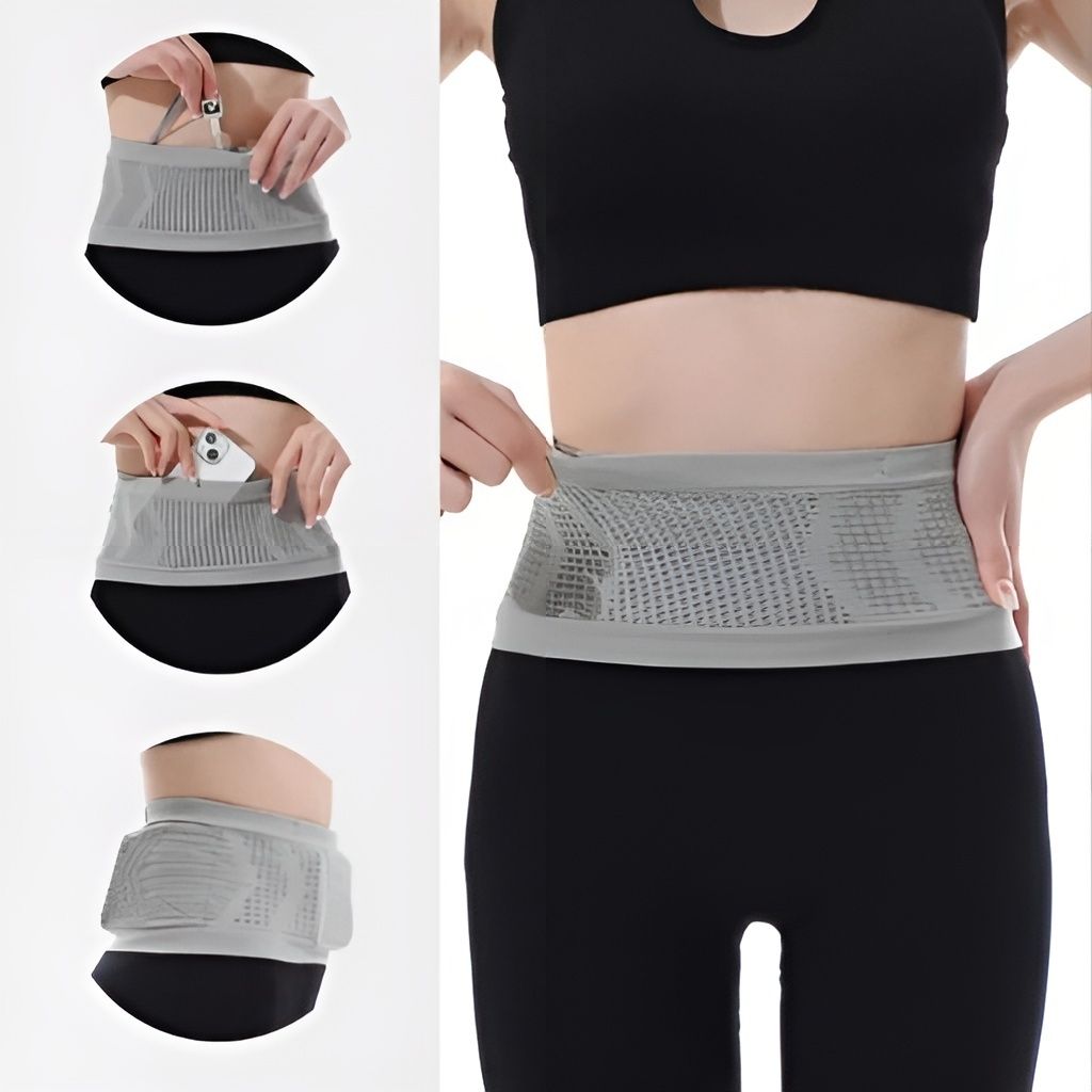 Running belt with phone pouch for jogging and training | Belt bag for men & women | BewegFlex