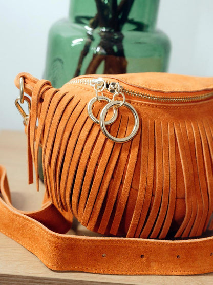 Fringe Suede Crossbody