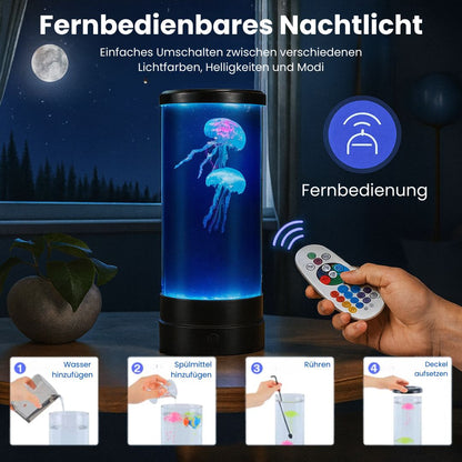 LED Nightstand Lamp | Desk Lamp with Jellyfish Effect | Table Light | LightWave