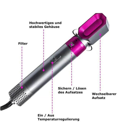 5 in 1 Lockenstab | Haartrockner, Glätteisen und Welleneisen in 1 | Hairstyler | Stylora
