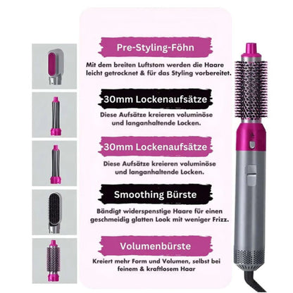 5 in 1 Curling Iron | Hair Dryer, Straightener, and Waver in 1 | Hairstyler | Stylora