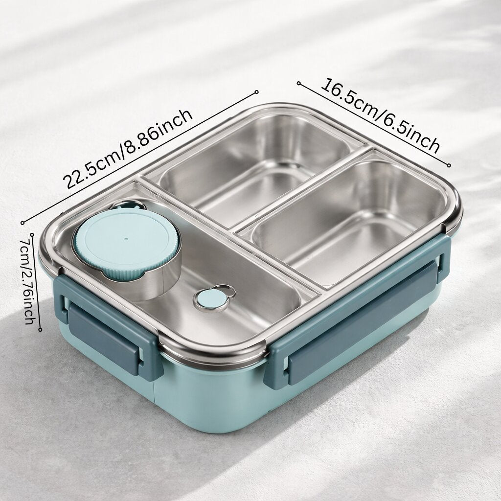 Lunch Box | Thermos Container for Food | Lunch Box with Compartments Made of Stainless Steel | Heat Container | Esskraft