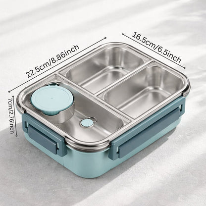 Lunch Box | Thermos Container for Food | Lunch Box with Compartments Made of Stainless Steel | Heat Container | Esskraft