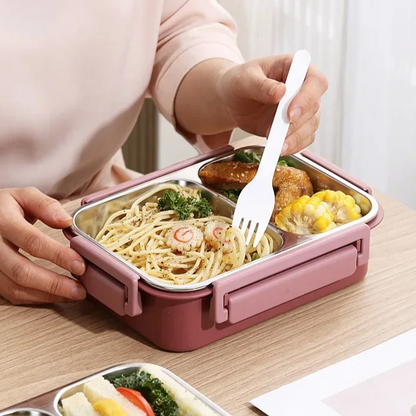 Lunch Box | Thermos Container for Food | Lunch Box with Compartments Made of Stainless Steel | Heat Container | Esskraft
