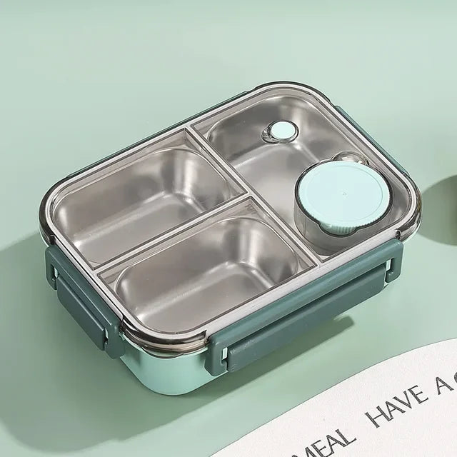 Lunch Box | Thermos Container for Food | Lunch Box with Compartments Made of Stainless Steel | Heat Container | Esskraft