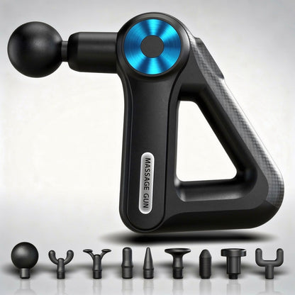 Massage Gun with 9 Attachments | Massager for Neck, Back, Feet, and More | Massage Gun | Pulsevia