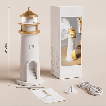 Mondlicht Projektor Lampe | Leuchtturm Nachtlicht mit Bluetooth Lautsprecher | Lunavara