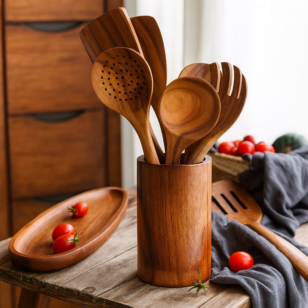 Wooden Kitchen Utensils | Kitchen Helper Set | NordWood