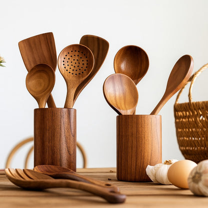 Wooden Kitchen Utensils | Kitchen Helper Set | NordWood