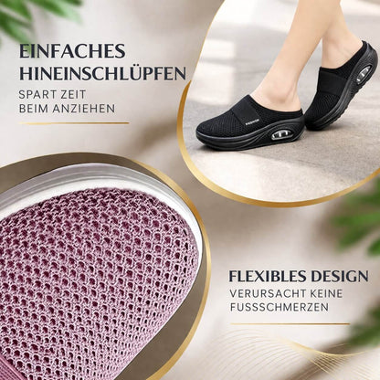 Orthopädische Hausschuhe zum Reinschlüpfen | Breite Diabetikerschuhe für Zuhause | Velori
