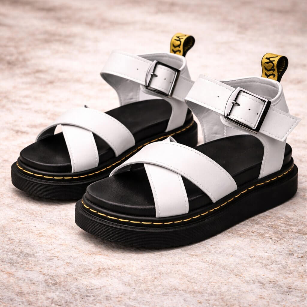 Orthopedic Platform Sandals for Women in Leather | Ravellea