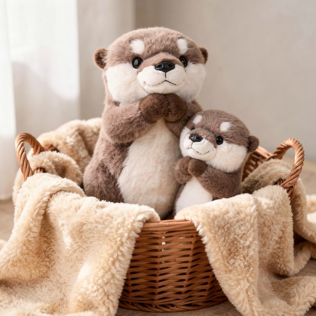 Otter Plush Toy | Cute Plush Toy for Stress Relief | Stuffed Animal for Kids and Babies | CutiOtter