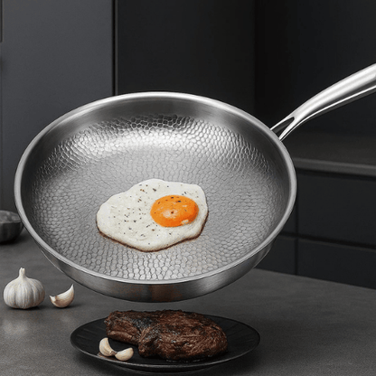 Pan for Induction & Gas | Uncoated Titanium Pan | Bratix