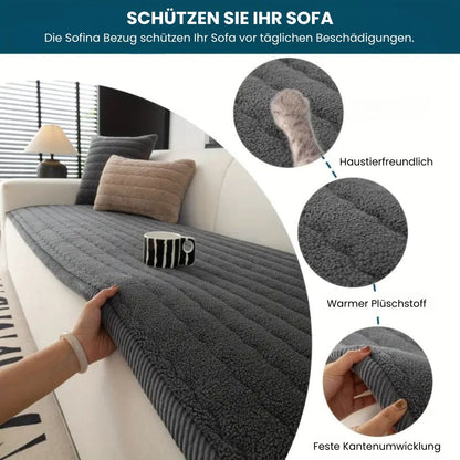 Plush Sofa Cover | Cover for Sofa | Sofa Throw | Sofina