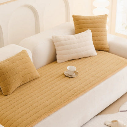 Plüsch Sofaüberwurf | Überwurf für Sofa | Sofa Decke | Sofina