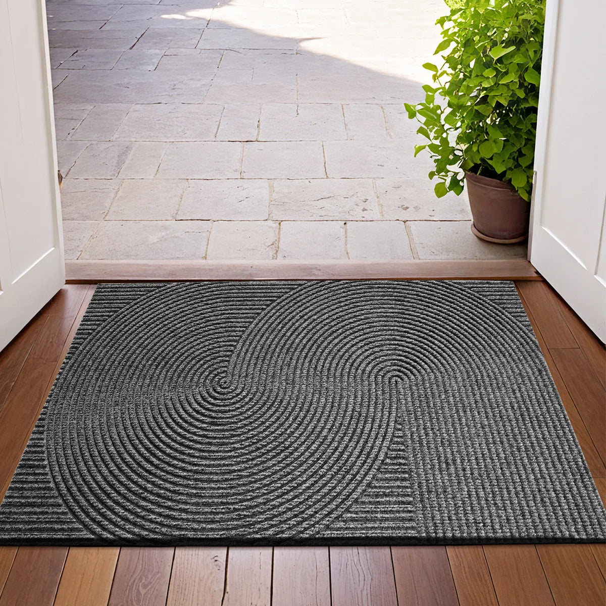 Polyester Doormat for Outdoor & Indoor | Non-slip Dirt Trap Mat | Door Mat | PolyEntra