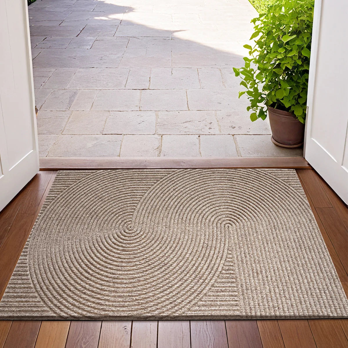 Polyester Doormat for Outdoor & Indoor | Non-slip Dirt Trap Mat | Door Mat | PolyEntra