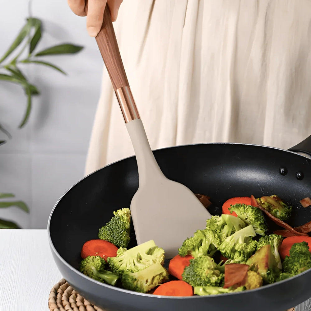 Premium Kitchen Utensil Set | Silicone Kitchen Tools Set | Cooking Utensils 10 Pieces | Culinora