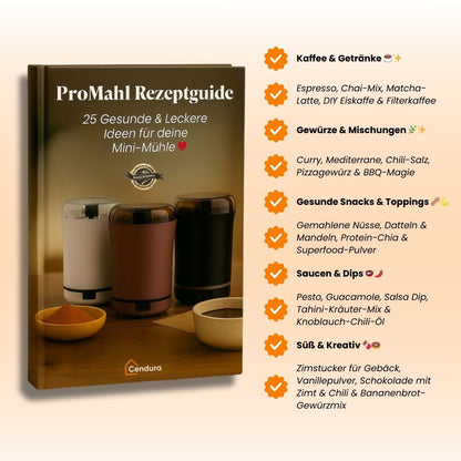 Recipe E-Book for Coffee Grinder & Spice Grinder | ProMahl Recipe Guide