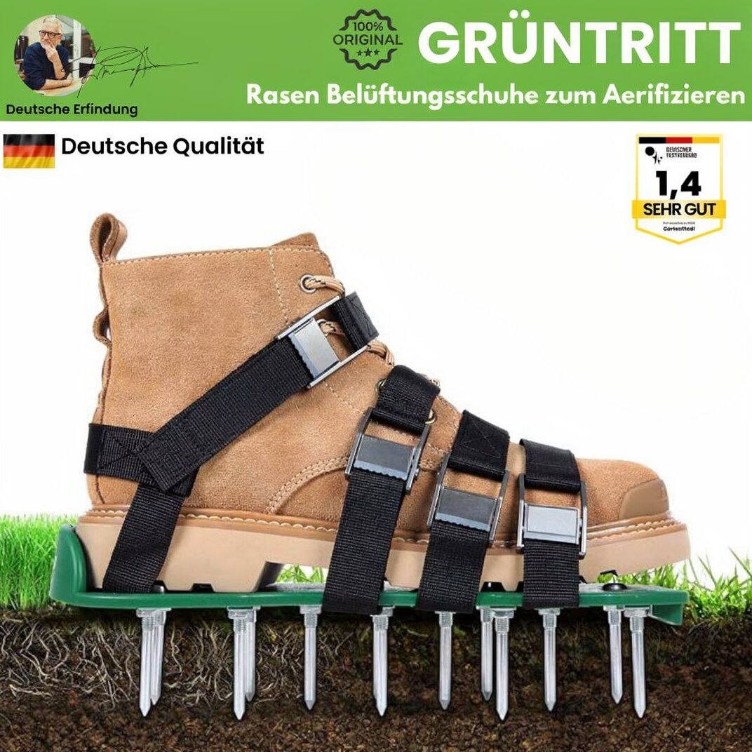 Rasenlüfter Schuhe | Rasenbelüftungsschuhe | Green Step