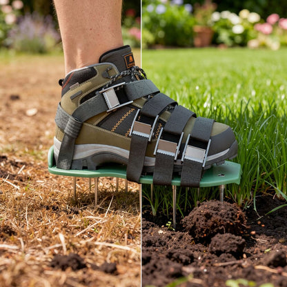 Rasenlüfter Schuhe | Rasenbelüftungsschuhe | Green Step