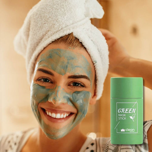 Cleansing Mask Stick for Facial Cleansing | Natural Cosmetics with Green Tea Extract for Skin Care | LumiHaut