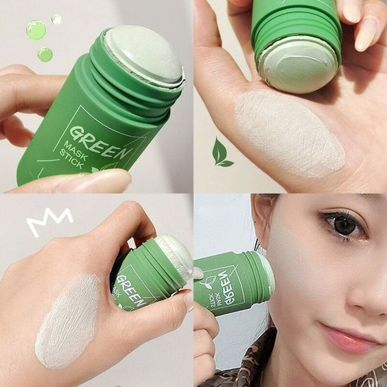 Cleansing Mask Stick for Facial Cleansing | Natural Cosmetics with Green Tea Extract for Skin Care | LumiHaut