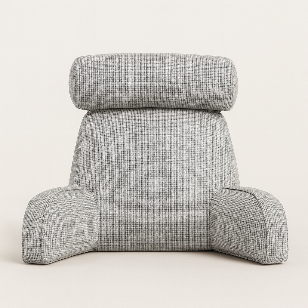 Back Cushion & Reading Pillow | Cushions for Bed & Sofa with Armrests | Relax Cushion