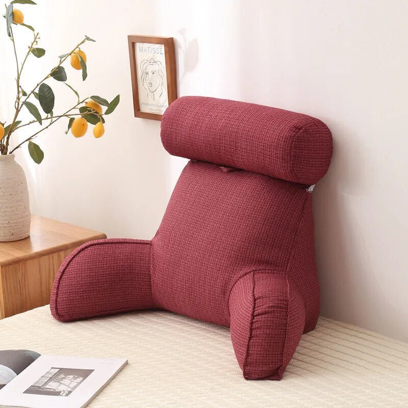 Rücken Kissen & Lesekissen | Kissen für Bett & Sofa mit Armlehnen | Relax Kissen
