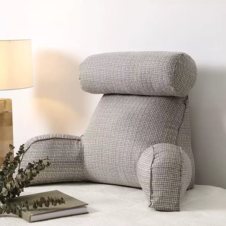 Back Cushion & Reading Pillow | Cushions for Bed & Sofa with Armrests | Relax Cushion