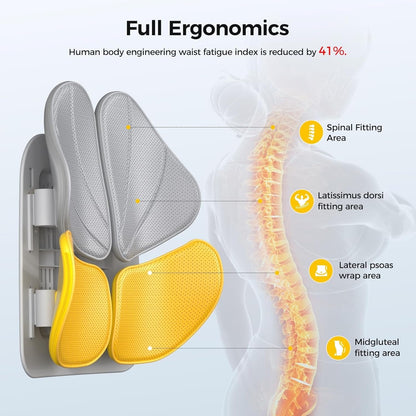 Back Cushion | Orthopedic Back Support Cushion | Lumbar Cushion | BackRest