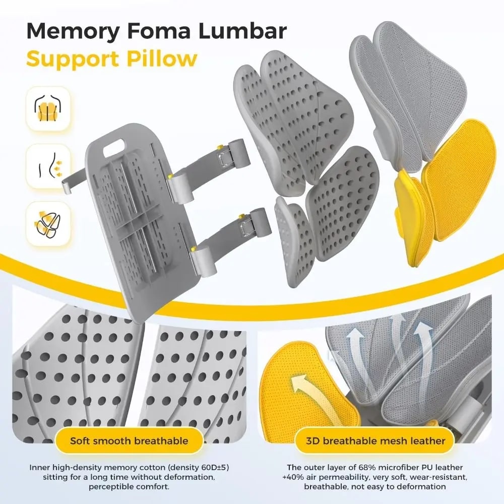 Back Cushion | Orthopedic Back Support Cushion | Lumbar Cushion | BackRest