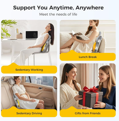 Back Cushion | Orthopedic Back Support Cushion | Lumbar Cushion | BackRest