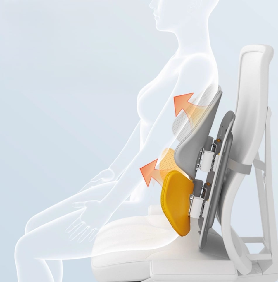 Back Cushion | Orthopedic Back Support Cushion | Lumbar Cushion | BackRest