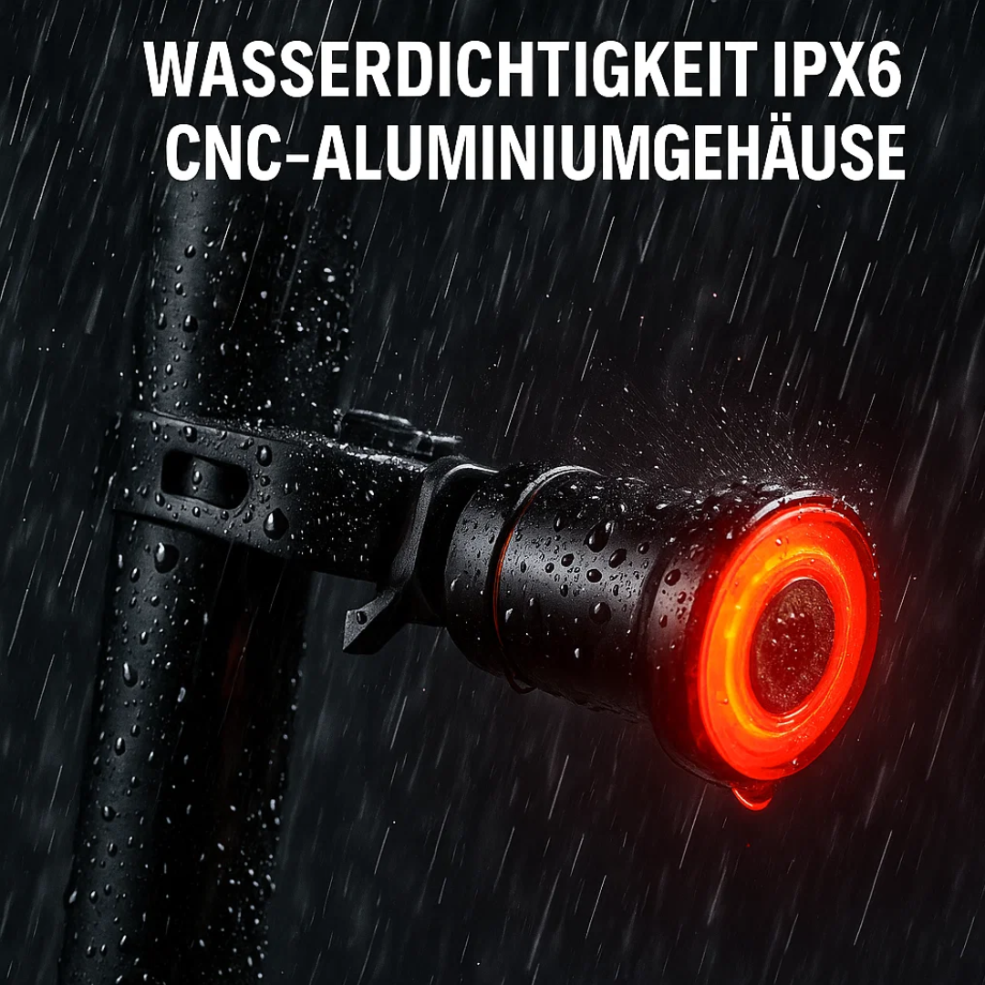 Rear Light & Brake Light for Bicycle and Road Bike with 6 Modes and Battery | Lumirad