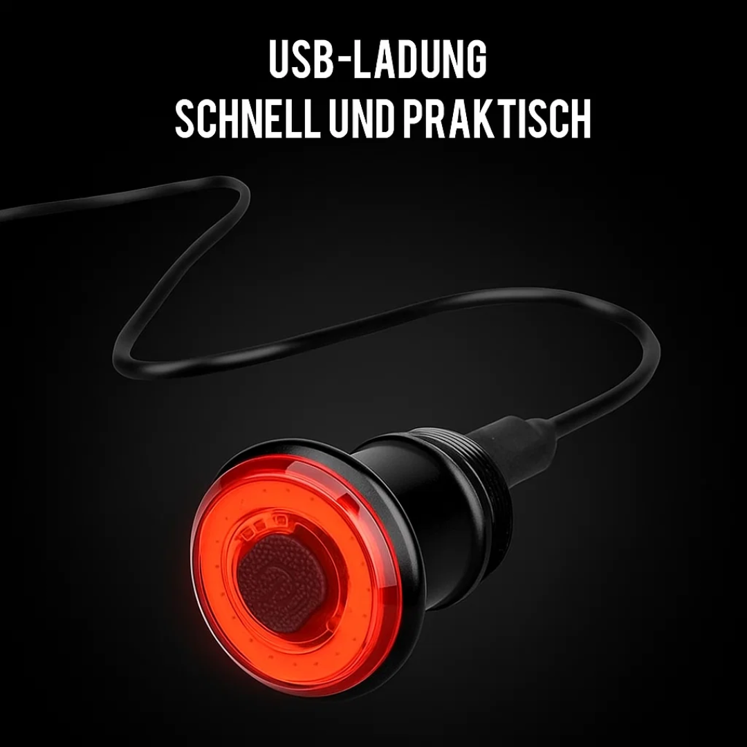 Rear Light & Brake Light for Bicycle and Road Bike with 6 Modes and Battery | Lumirad