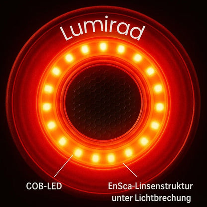 Rear Light & Brake Light for Bicycle and Road Bike with 6 Modes and Battery | Lumirad