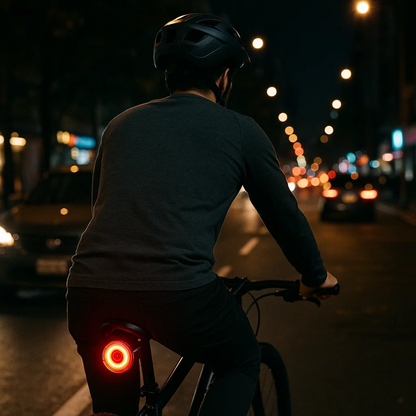 Rear Light & Brake Light for Bicycle and Road Bike with 6 Modes and Battery | Lumirad