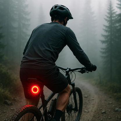 Rear Light & Brake Light for Bicycle and Road Bike with 6 Modes and Battery | Lumirad