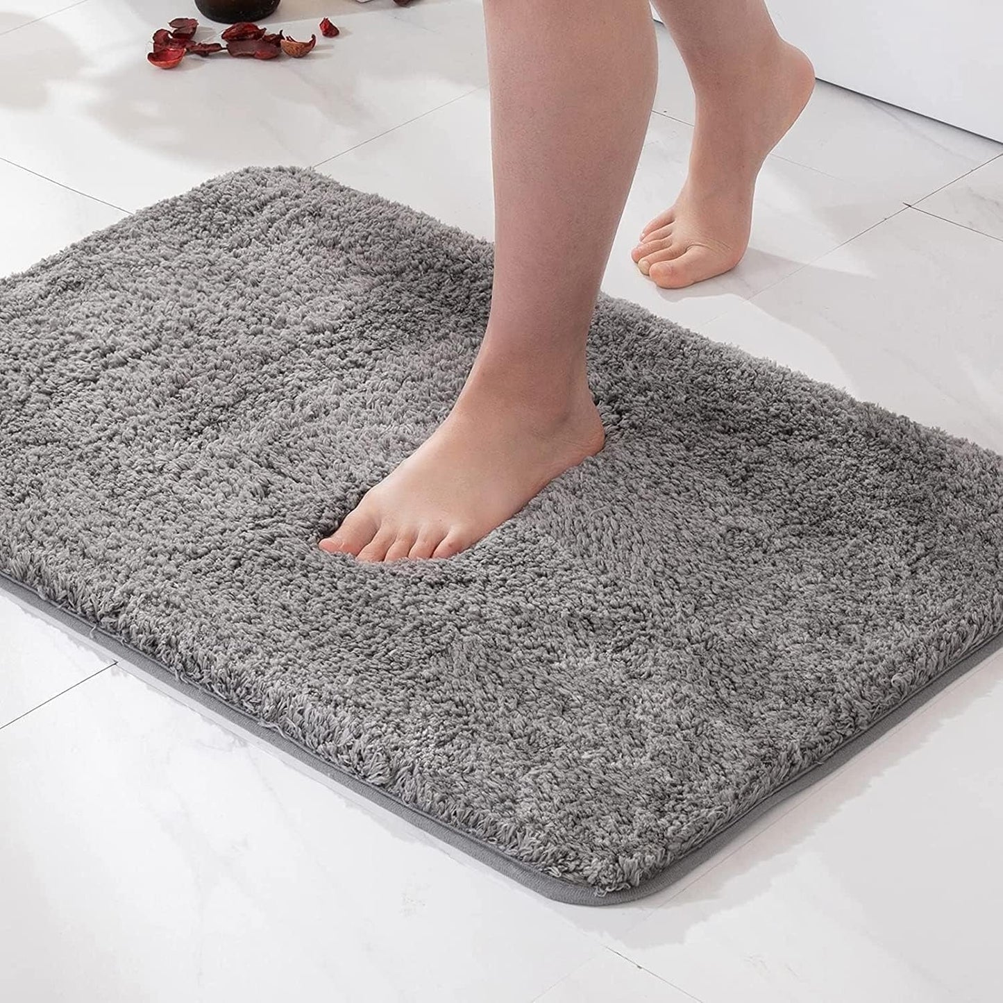 Non-Slip Bath Mat | Plush Shower Mat | Washable Bath Rug | Weichlin