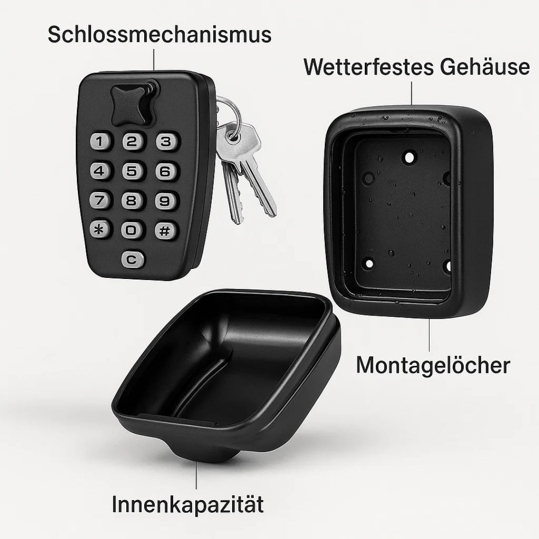 Schlüssel Safe Outdoor | Schlüssel Safe mit Code | SafeHaus