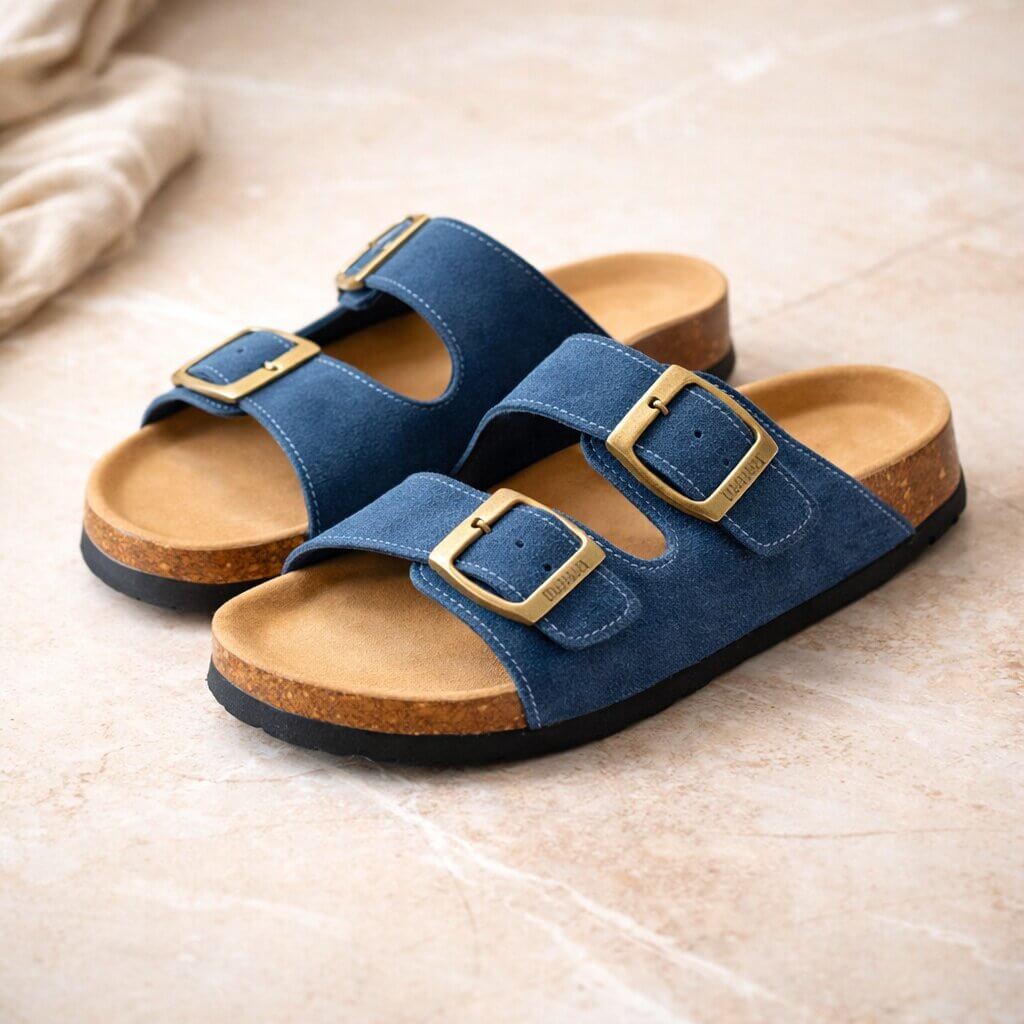 Sandals for Men & Women with Cork Footbed | Summer Shoes | Velma