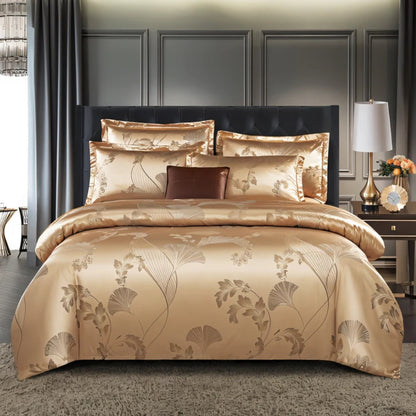 Satin-Bettlaken mit Kissenbezug | Luxuriöse Bettwäsche | Bettbezug | Satinora