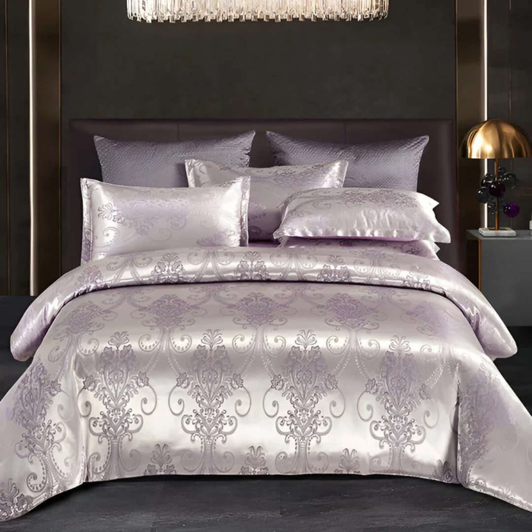 Satin Bed Sheet with Pillowcase | Luxurious Bedding | Duvet Cover | Satinora