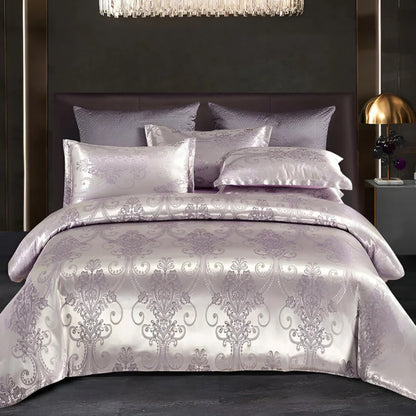 Satin Bed Sheet with Pillowcase | Luxurious Bedding | Duvet Cover | Satinora