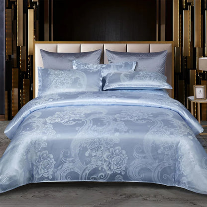 Satin-Bettlaken mit Kissenbezug | Luxuriöse Bettwäsche | Bettbezug | Satinora