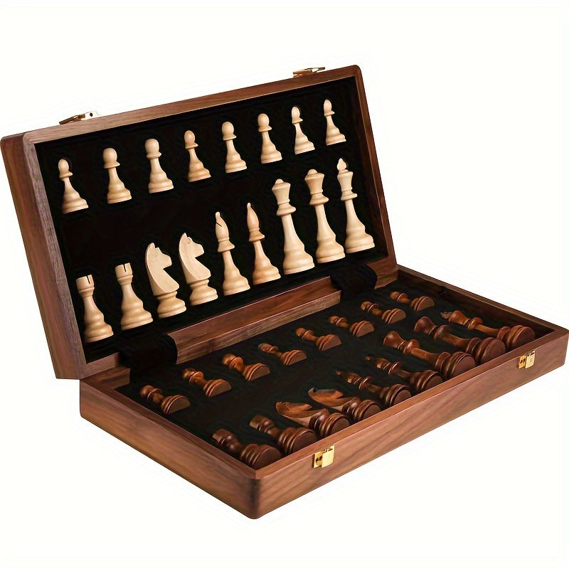 Wooden Chess Set | Chessboard with Chess Pieces | Foldable & Portable | RoyalBrett