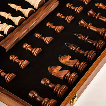 Wooden Chess Set | Chessboard with Chess Pieces | Foldable & Portable | RoyalBrett