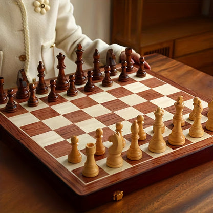 Wooden Chess Set | Chessboard with Chess Pieces | Foldable & Portable | RoyalBrett