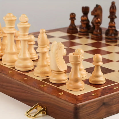 Wooden Chess Set | Chessboard with Chess Pieces | Foldable & Portable | RoyalBrett